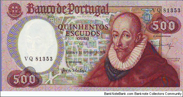  500 Escudos Banknote