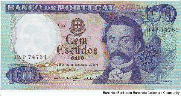  100 Escudos Banknote