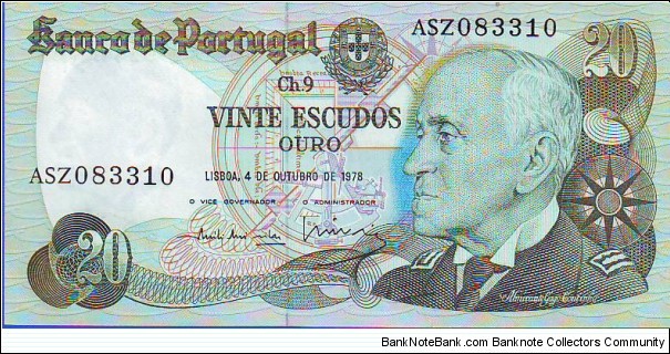  20 Escudos Banknote