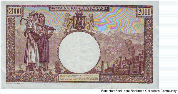 Banknote from Romania year 1941