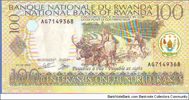  100 Francs Banknote