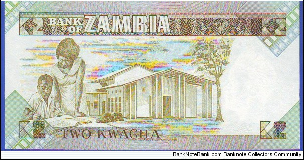 Banknote from Zambia year 1986