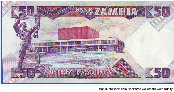 Banknote from Zambia year 1986