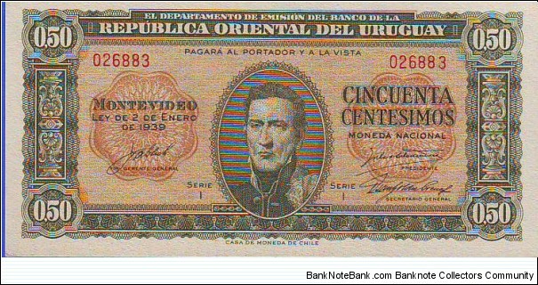  50 Centisimos Banknote