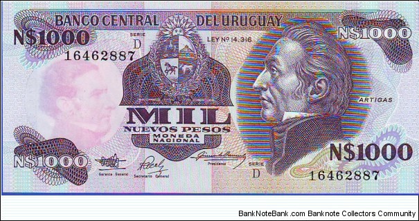  1000 Pesos Banknote