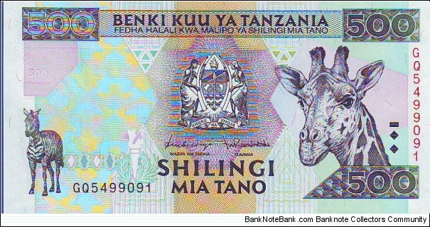  500 Shilingi Banknote