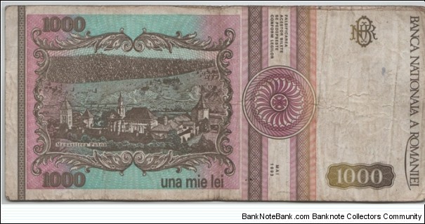 Banknote from Romania year 1993