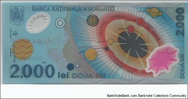 Banknote from Romania year 1999