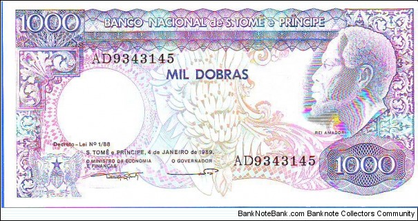  1000 Dobras Banknote
