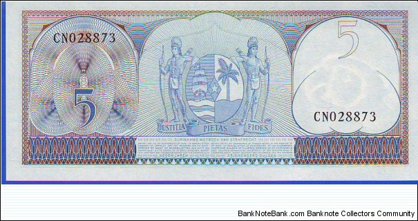 Banknote from Suriname year 1963