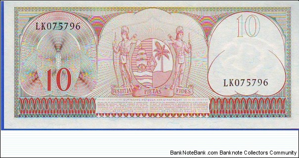 Banknote from Suriname year 1963