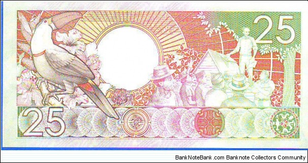 Banknote from Suriname year 1986