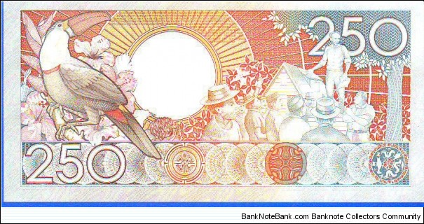 Banknote from Suriname year 1986