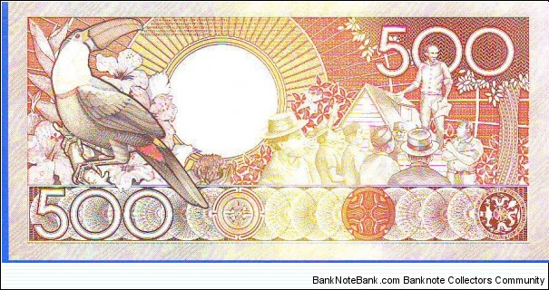 Banknote from Suriname year 1986