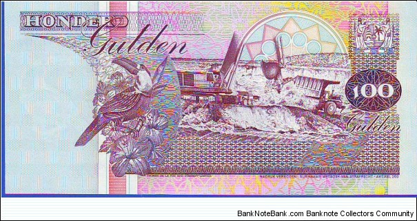 Banknote from Suriname year 1998