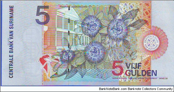 Banknote from Suriname year 2000