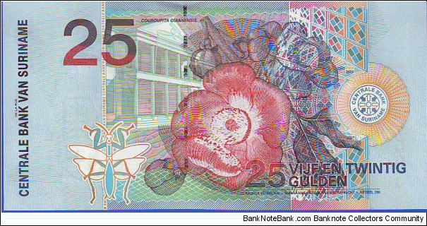 Banknote from Suriname year 2000