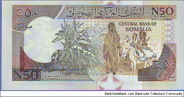 Banknote from Somalia year 1991