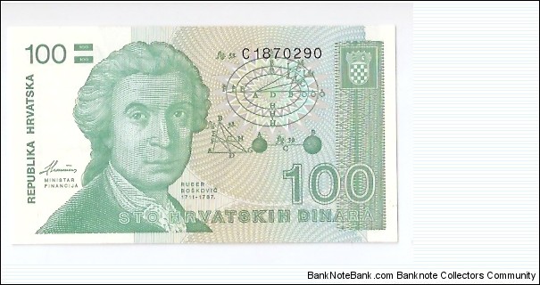 100 Dinara Banknote