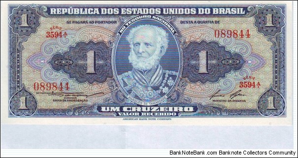  1 Cruzeiros Banknote
