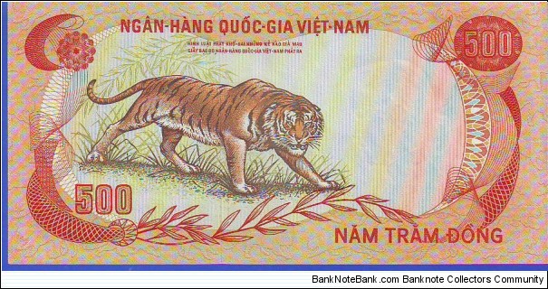 Banknote from Vietnam year 1972