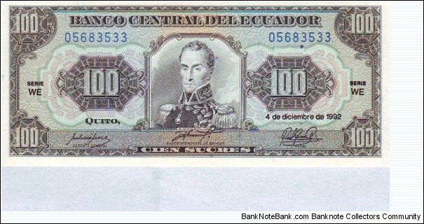  100 Sucres Banknote