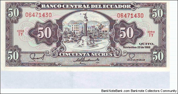  50 Sucres Banknote