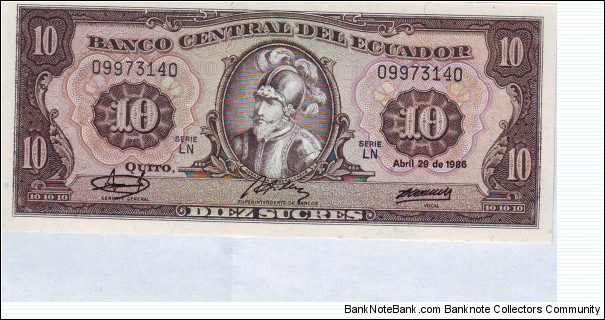  10 Sucres Banknote