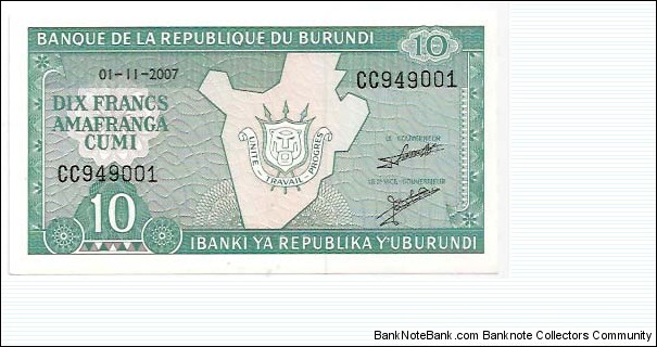 10 Francs Banknote