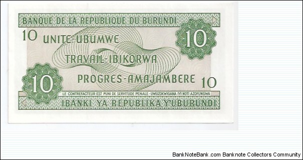Banknote from Burundi year 2007