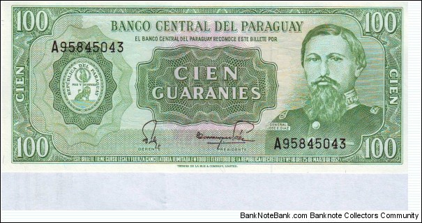  100 Guaranies Banknote