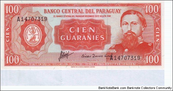  100 Guaranies Banknote