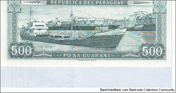 Banknote from Paraguay year 1952
