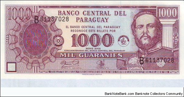  1000 Guaranies Banknote