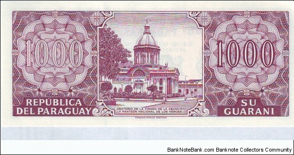 Banknote from Paraguay year 2002