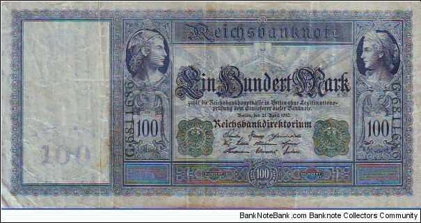  100 Marks Banknote