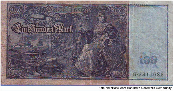 Banknote from Germany year 1910