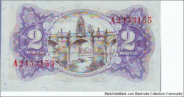 Banknote from Spain year 1938