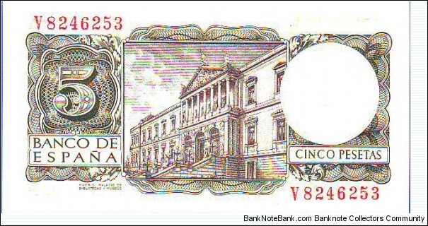 Banknote from Spain year 1954