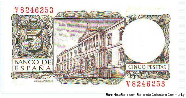 Banknote from Spain year 1954