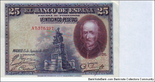  25 Pesetas Banknote