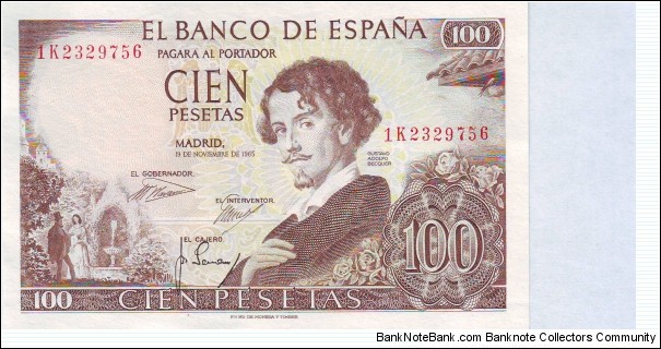  100 Pesetas Banknote