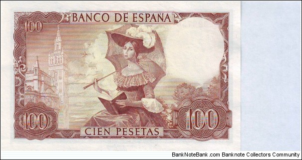 Banknote from Spain year 1965