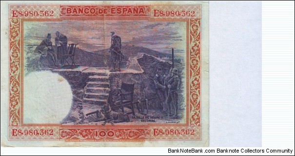 Banknote from Spain year 1925