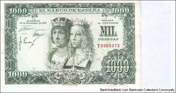  1000 Pesetas Banknote