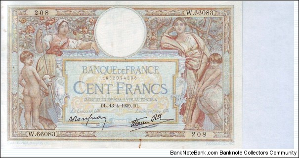  100 Francs Banknote