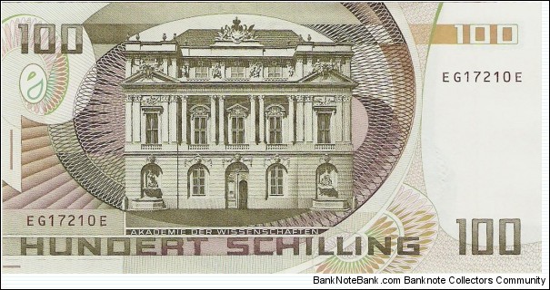 Banknote from Austria year 1984