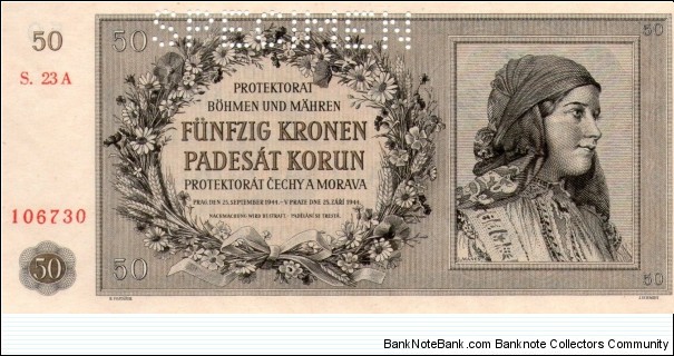Banknote from Czech Republic year 1944