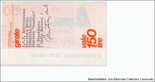 Banknote from Italy year 1977