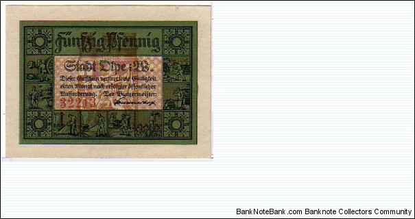 *NOTGELD*__50 Pfenning__pk# NL__Alpe__ Banknote